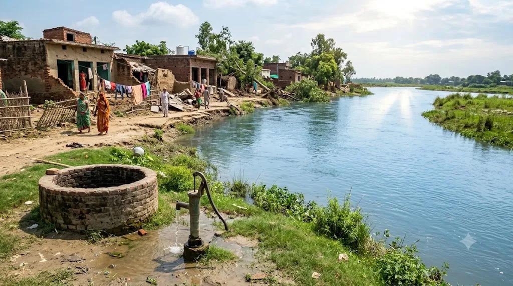 बाढ़ से नुकसान के बीच भूजल स्तर को फायदा, तेज बहाव से साफ हुई गोमती नदी बाढ़ से नुकसान के बीच भूजल स्तर को फायदा, तेज बहाव से साफ हुई गोमती नदी