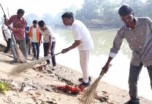 रामपुर आश्रम में जनभागीदारी से चला सेवा संकल्प के साथ स्वच्छता  अभियान