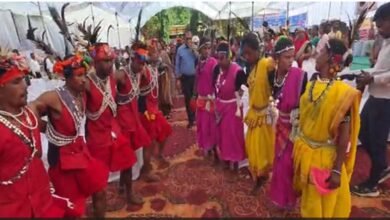 सेवा संकल्प अभियान में कलेक्टर ने ग्रामीणों संग किया मांदरी नृत्य सेवा संकल्प अभियान में कलेक्टर ने ग्रामीणों संग किया मांदरी नृत्य