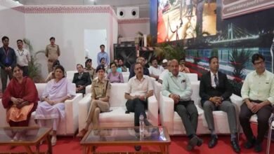 नवीन न्याय संहिताओं पर आधारित भव्य प्रदर्शनी का डीजीपी  कैलाश मकवाणा की उपस्थिति में सफल समापन