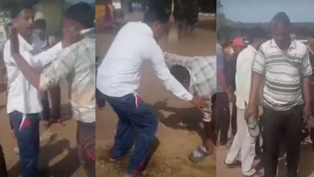 कटनी में सरपंच की दबंगई! ग्रामीण को चप्पलों से पीटा, गाली-गलौज का वीडियो वायरल कटनी में सरपंच की दबंगई! ग्रामीण को चप्पलों से पीटा, गाली-गलौज का वीडियो वायरल