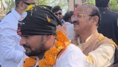 सेवा संकल्प अभियान के तहत बाइक रैली का चंदनघाट में आत्मीय स्वागत